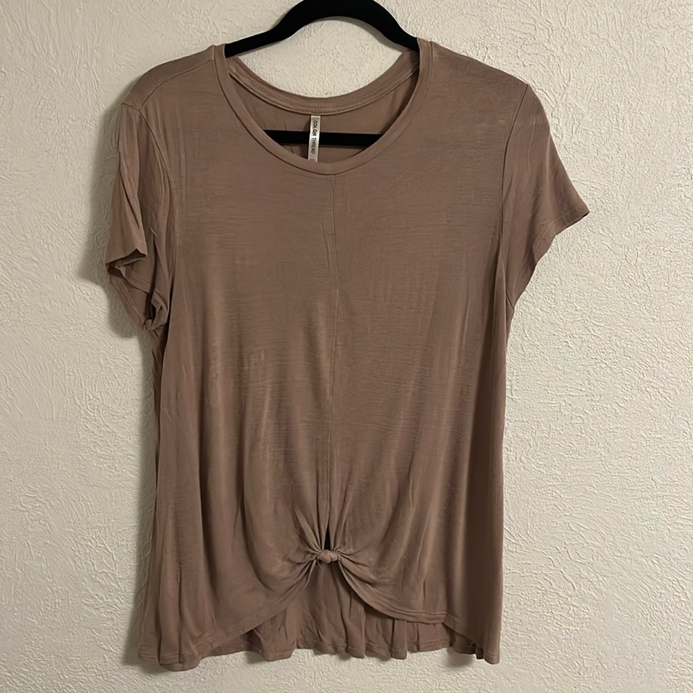 Brown casual top